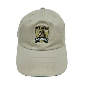 US Open 2007 Oakmont Hat Tan Adjustable USGA Member‎ Squirrel Golf Logo Cap